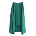 Classy green Fashion Ideas elastic waist asymmetric pants